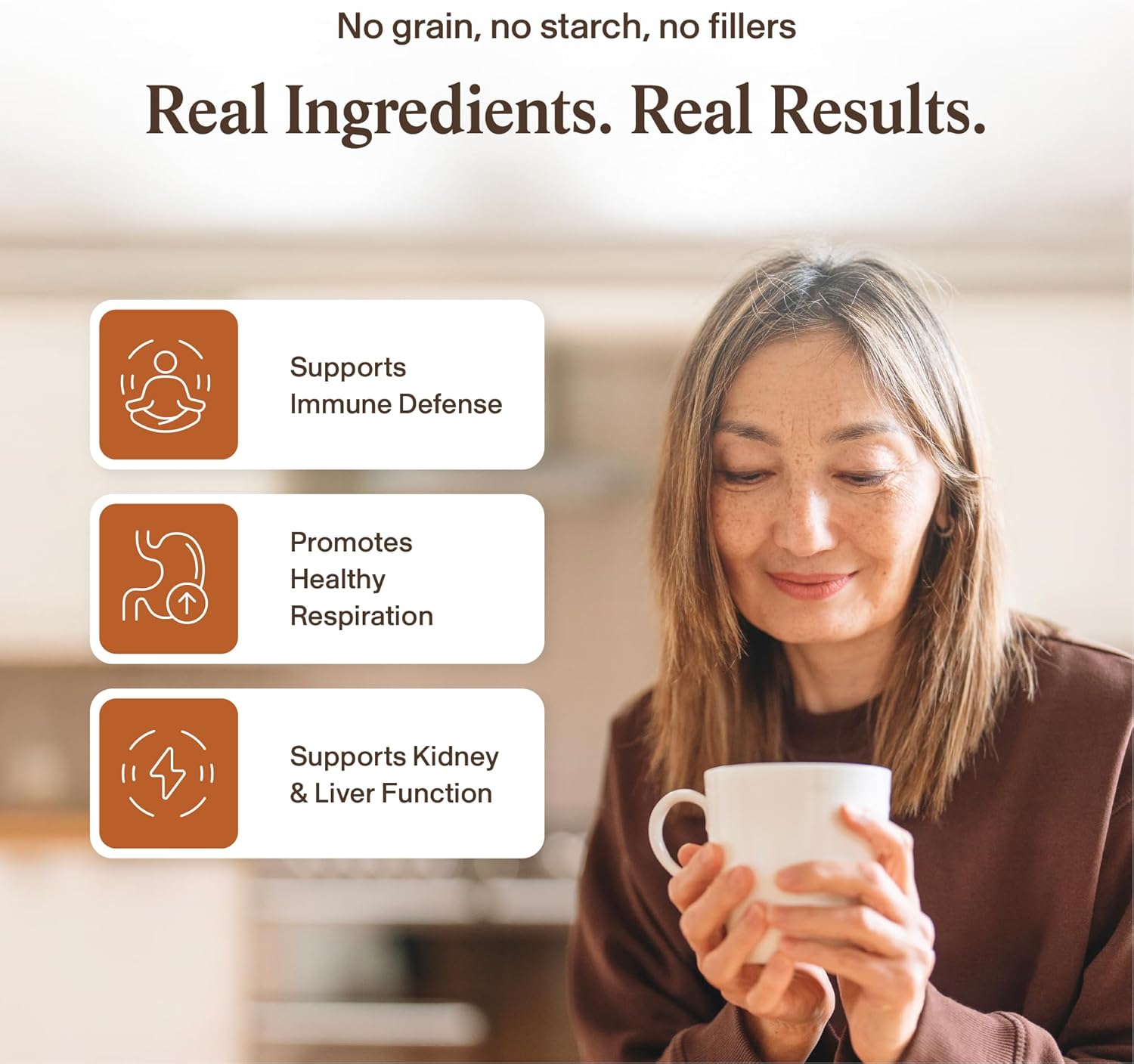 Real Mushrooms Organic Cordyceps Mushroom Powder 120 Caps - Görsel 2
