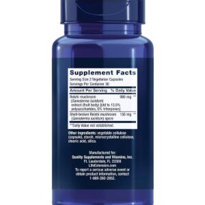 Life Extension Reishi Extract Mantar Mushroom Complex Antioksidan 60 Veg Caps