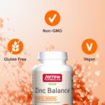 Jarrow Formulas Zinc Balance with Copper - Essential Minerals for Immune 15 mg 100 Veggie Caps - Görsel 2