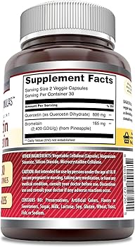 Amazing Nutrition Quercetin Bromelain 60 Veggie Caps