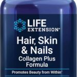 Life Extension Hair Skin & Nails Zinc Biotin Collagen Plus Formula 120 Tablets