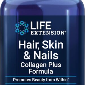 Life Extension Hair Skin & Nails Zinc Biotin Collagen Plus Formula 120 Tablets