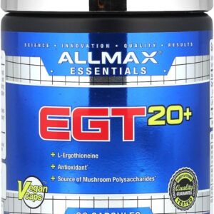 ALLMAX EGT20+ L-Ergothioneine Cordyceps  30 Vegan Caps