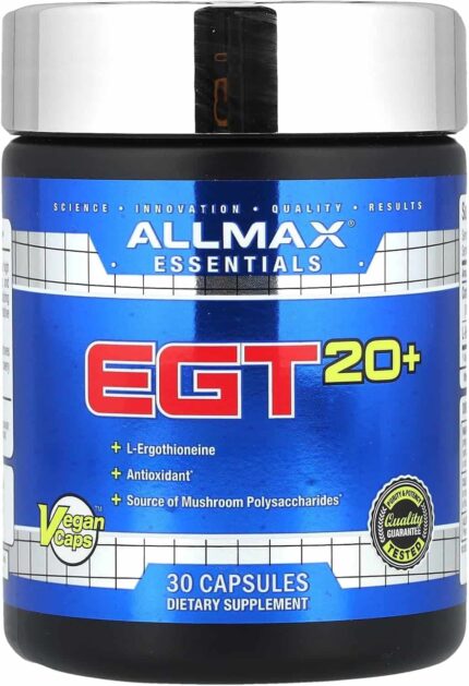 ALLMAX EGT20+ L-Ergothioneine Cordyceps 30 Vegan Caps