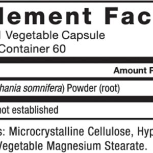 Force Factor Ashwagandha Adaptogens to Support Stress and Cognitive Health 600mg – 60 Bitkisel Kapsül