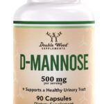 Double Wood D Mannose 500mg - 99.9% Purity Tested for Urinary Tract 90 Caps