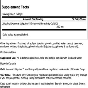 Swanson Maximum Strength Ubiquinol 200 Mg 30 Softgels