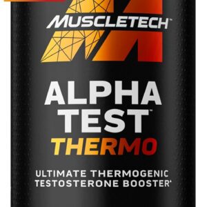 MuscleTech Thermogenic Testosterone Booster for Men AlphaTest Thermo Tribulus Terrestris 90 Caps