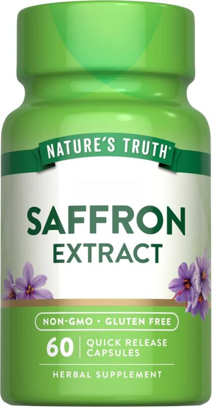 Nature's Truth Saffron Safran Extract Concentrated Extract | Non-GMO & Gluten Free 60 Caps