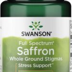 Swanson Full Spectrum Saffron Safran Whole Ground Stigmas Mood Support & Stress Management 60 Caps