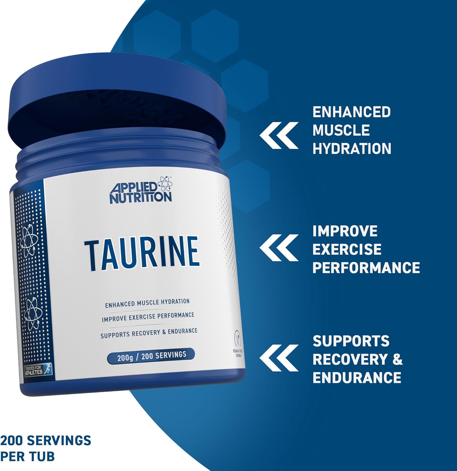 Applied Nutrition Taurine 200 Gram - 200 servis - Görsel 2