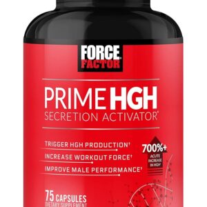 Force Factor Prime HGH Secretion Activator Niacin Arginine 75 Capsul