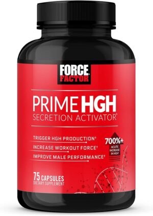 Force Factor Prime HGH Secretion Activator Niacin Arginine 75 Capsul