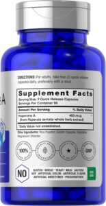 Horbaach Huperzine(Huperzia serrata) A 400mcg | 180 Capsules | Non-GMO, Gluten Free - Görsel 4