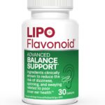 Lipo Flavonoid Balance Support Inner Ear Health Vertigo Relief with Ginkgo Biloba Bioflavonoids, & B Vitamins - Reduces Dizziness Spinning Swaying