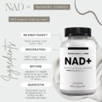 Research Labs NAD+ Nicotinamide Riboside Quercetin Resveratrol Betaine True NAD Anti Aging