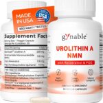 Gynable Patented Urolithin NMN Trans-Resveratrol & PQQ4-IN-1 Complex 30 Caps