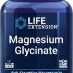 Life Extension Magnesium Glycinate Heart Health Bone Health Nerve and 90 Caps