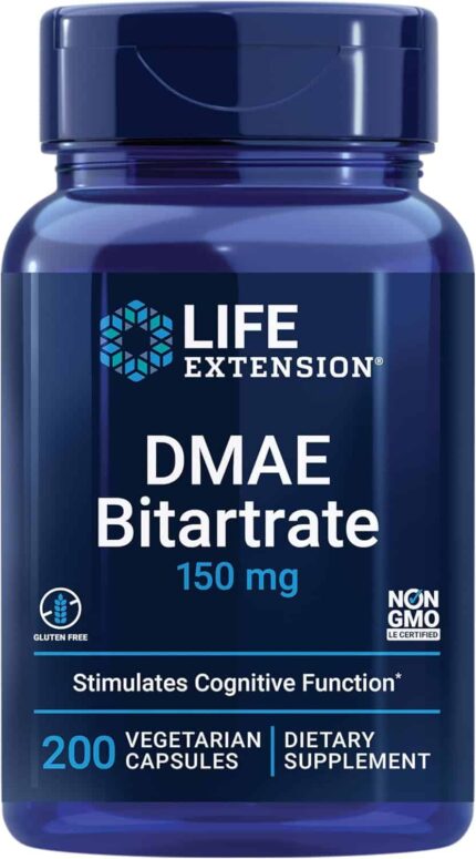 Life Extension DMAE Bitartrate 200 Capsules