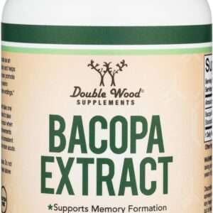 Double Wood Bacopa Monnieri Memory Supplement 450mg, 90 Caps