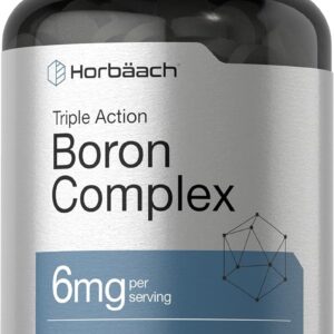 Horbaach Triple Boron Complex 6 mg 300 Tablet Boron Citrate, Boron Glycinate, Boron Asparate