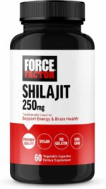 Force Factor Shilajit 250 mg Men and Women to Support Energy and Brain Health 60 Caps