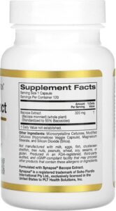 California Gold Nutrition Bacopa Memory Cognitive Extract 320 mg, 120 Veggie Caps - Görsel 2