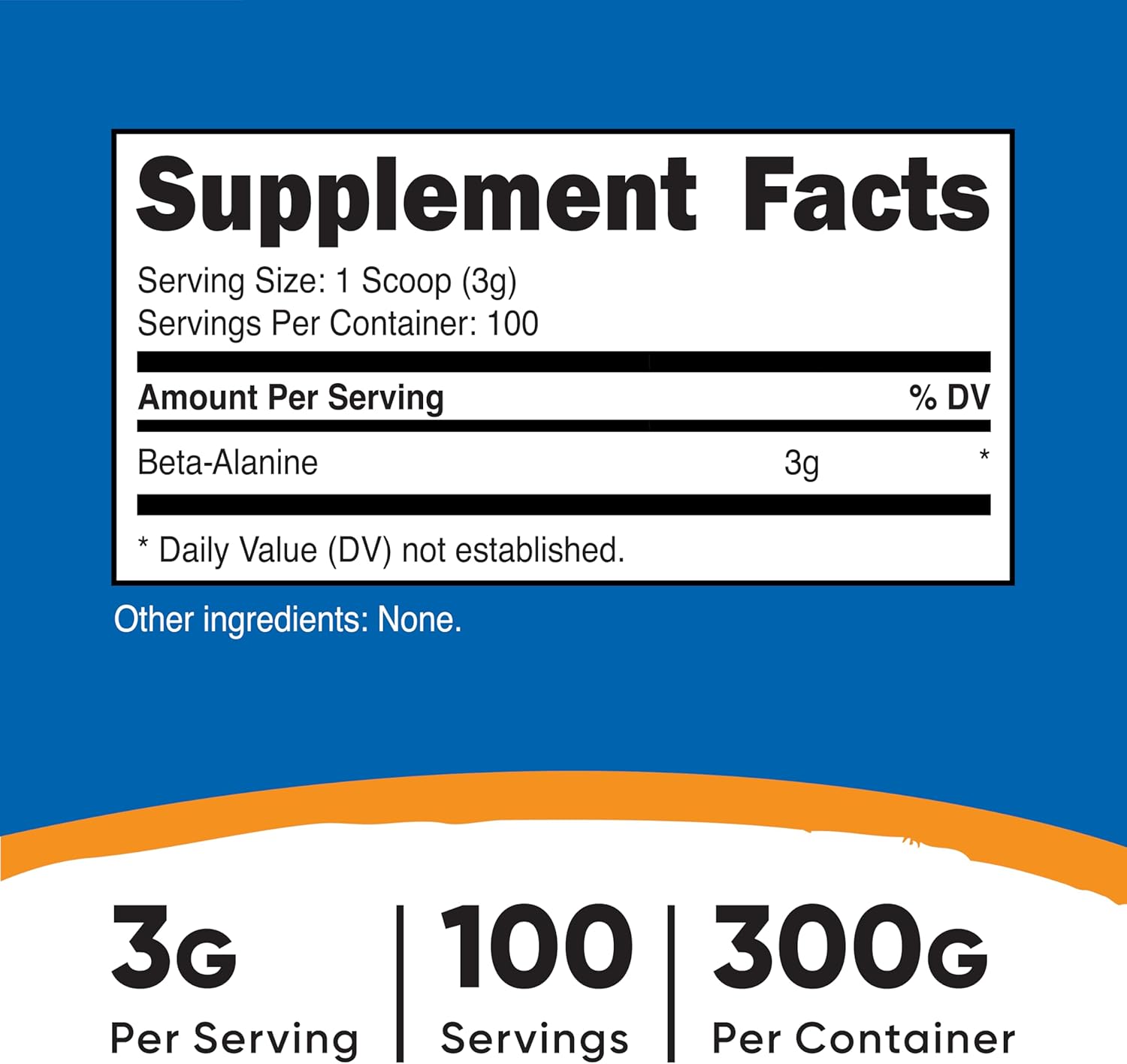 Nutricost Beta Alanine Powder 300 Grams (10.7oz) - 3 Grams Per Serving - Görsel 2