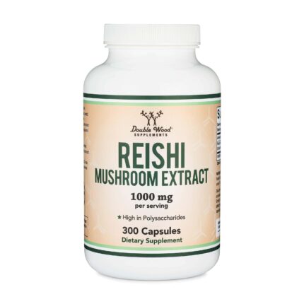 DOUBLE WOOD Reishi Mushroom Extract Mantar özü takviyesi 1000 Mg 300 Caps