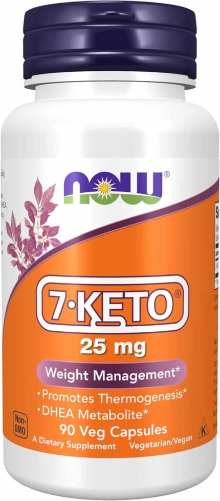 NOW Foods Supplements, 7-Keto DHEA Acetate-7-one 25 mg, Weight Management*, 90 Veg Capsules