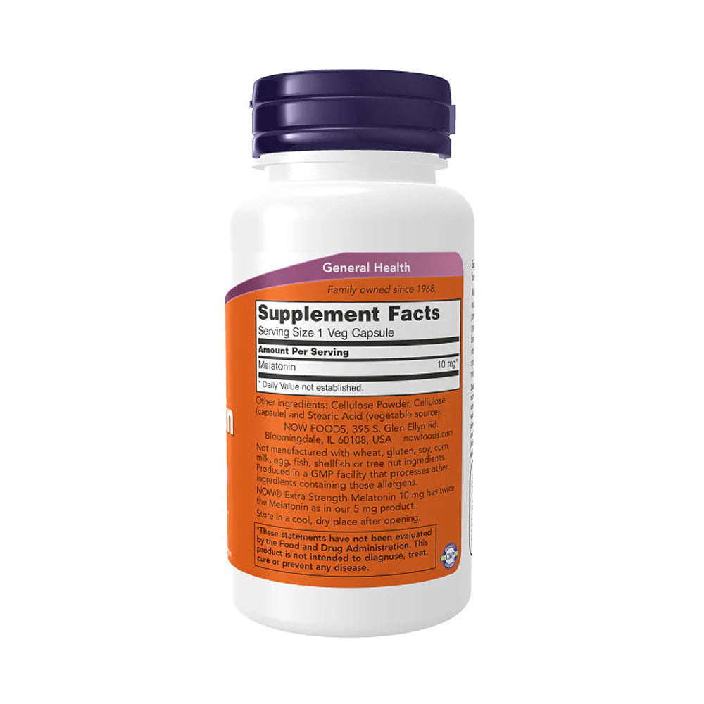 Now Foods Extra Melatonin 10 mg, 100 Veg Caps - Görsel 3