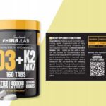 HIROLAB Vitamin D3 4000IU K2 MK7 160tabs.