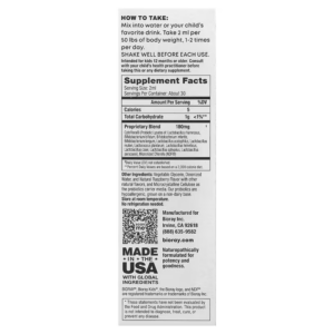 Bioray Kids NDF Tummy 11-Strain Children's Probiotics Blend Raspberry 2 fl oz 60 ml - Görsel 3