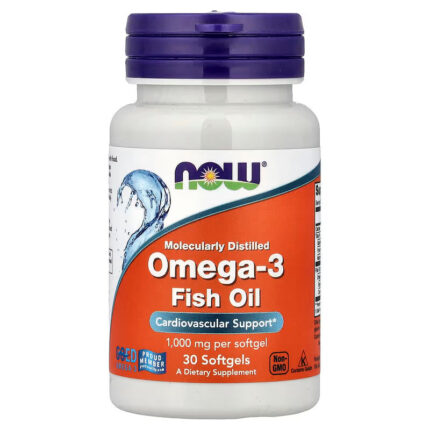 NOW Foods, Omega-3 Fish Oil, 1,000 mg, 30 Softgels