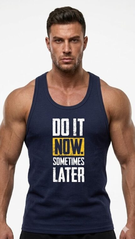 Baskılı Fitilli Beast Mode Lacivert Atlet