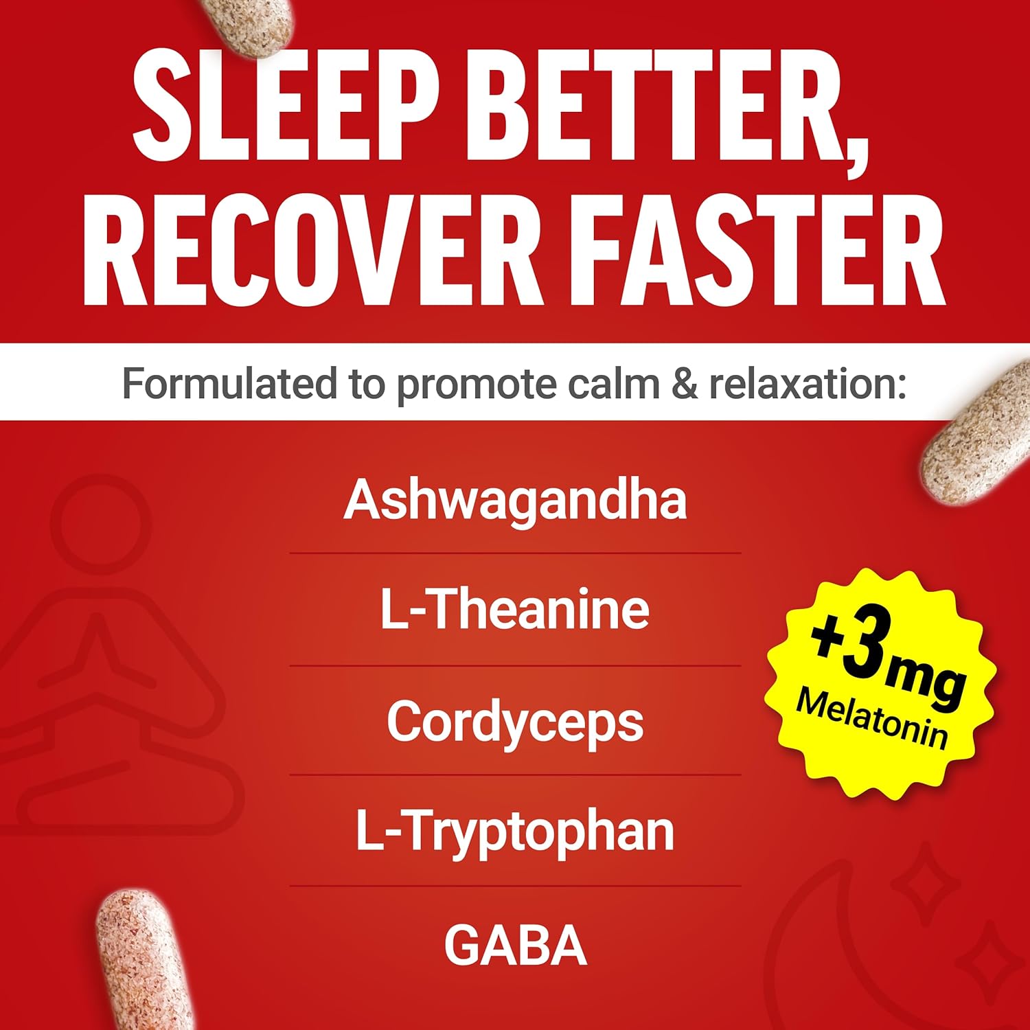 Force Factor Test X180 PM Testo Booster for Men Sleep and Recovery - 120 Caps - Görsel 3