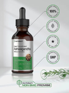 Horbaach Ashwagandha Root | 2oz Liquid 59 ml - Görsel 2