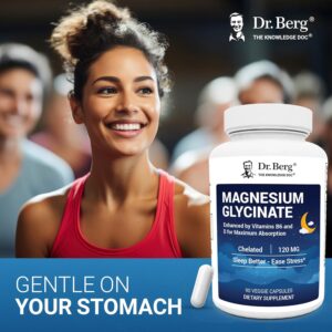 Dr. Berg Maximum Strength 4-in-1 Chelated Magnesium Glycinate D3, B6 & Zinc 90 Caps - Görsel 3