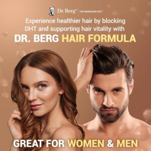 Dr. Berg All-in-One Vitamins for Hair Skin & Nails with Biotin Saw Palmetto DHT Blocker 90 Caps - Görsel 2