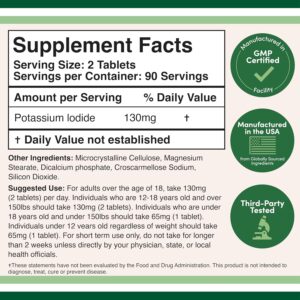 DOUBLE WOOD Potassium Iodide 130mg 180 Tablet - Görsel 2