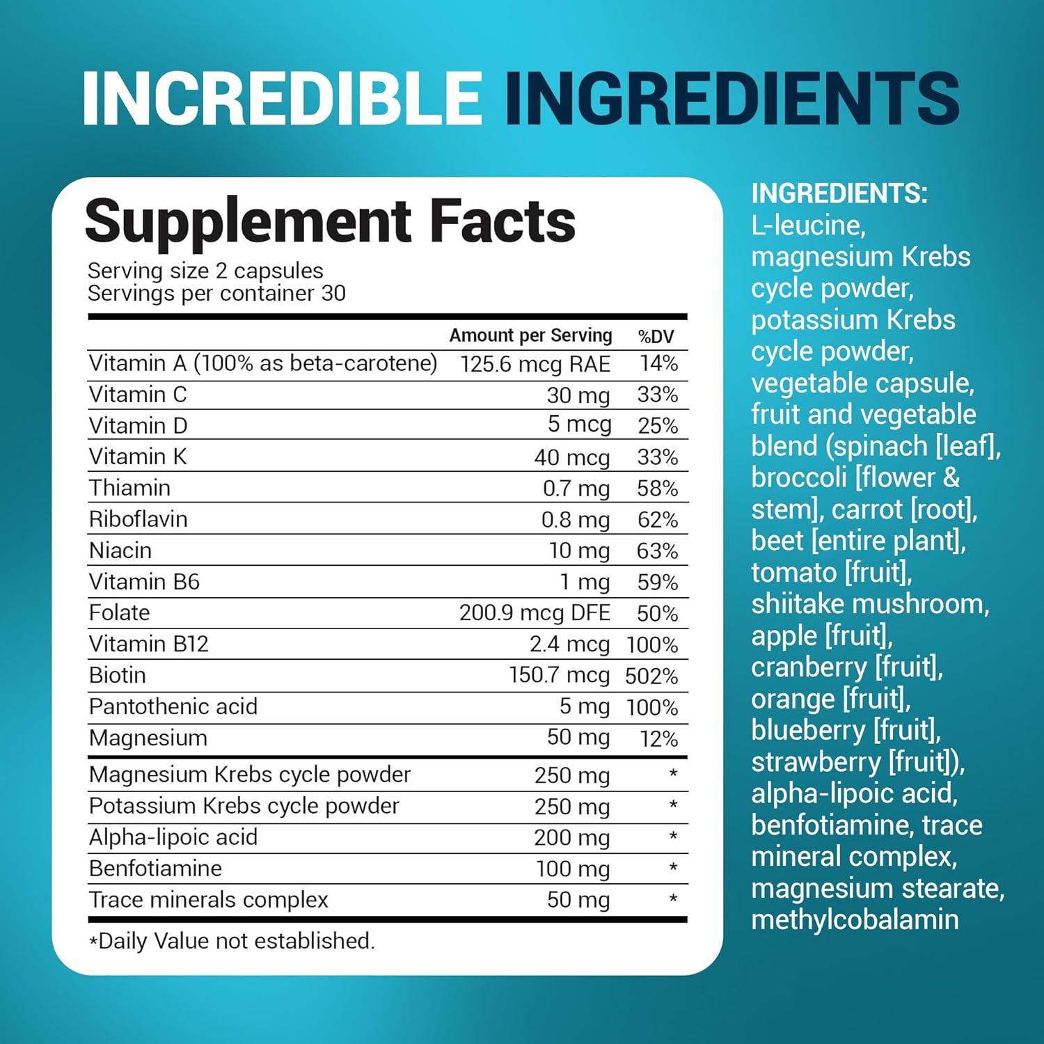 Dr. Berg Whole Food Multivitamin with Minerals Trace Mineral Benfotiamine Folate Alpha lipoic Acid 60 Caps - Görsel 4