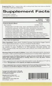 California Gold Nutrition LactoBif 65 Probiotics 30 Veggie Capsules - Görsel 3