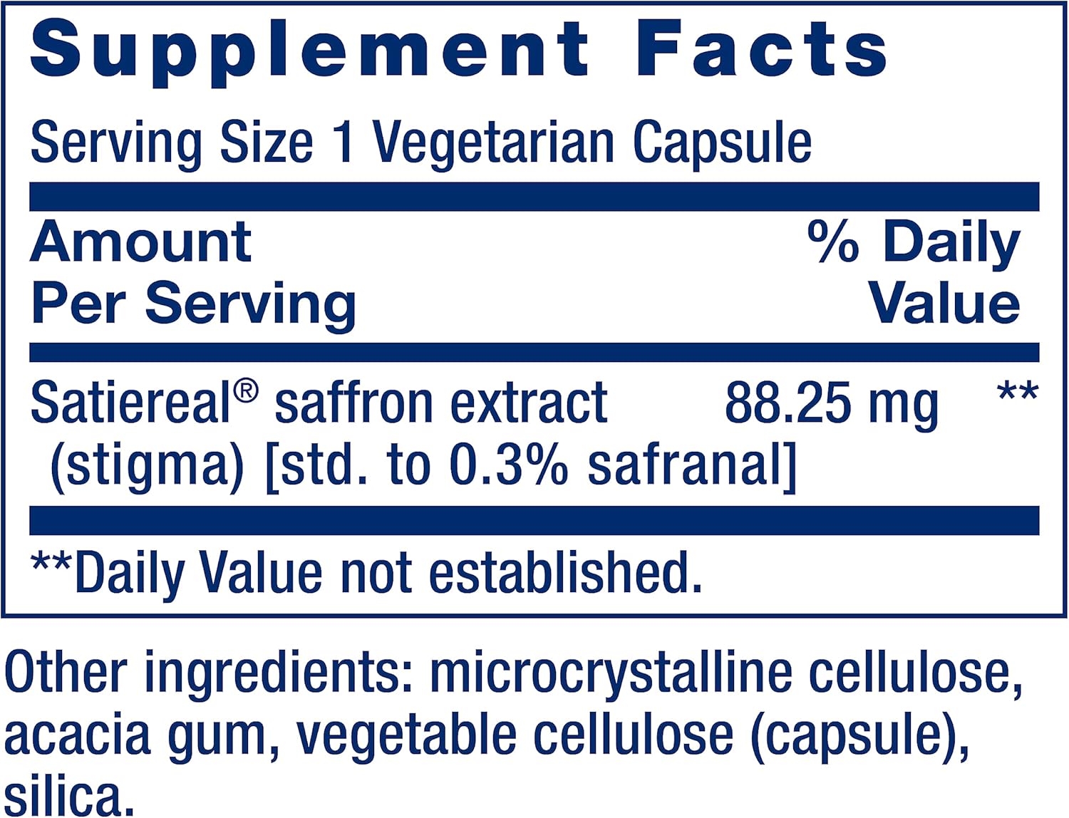 Life Extension Optimized Saffron Health Eating 60 vegetarian caps - Görsel 3