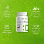 Deal Supplement Berberine Max Supplement with Turmeric, 5,000mg Per Serving, 240 Veggie Capsules - Görsel 2