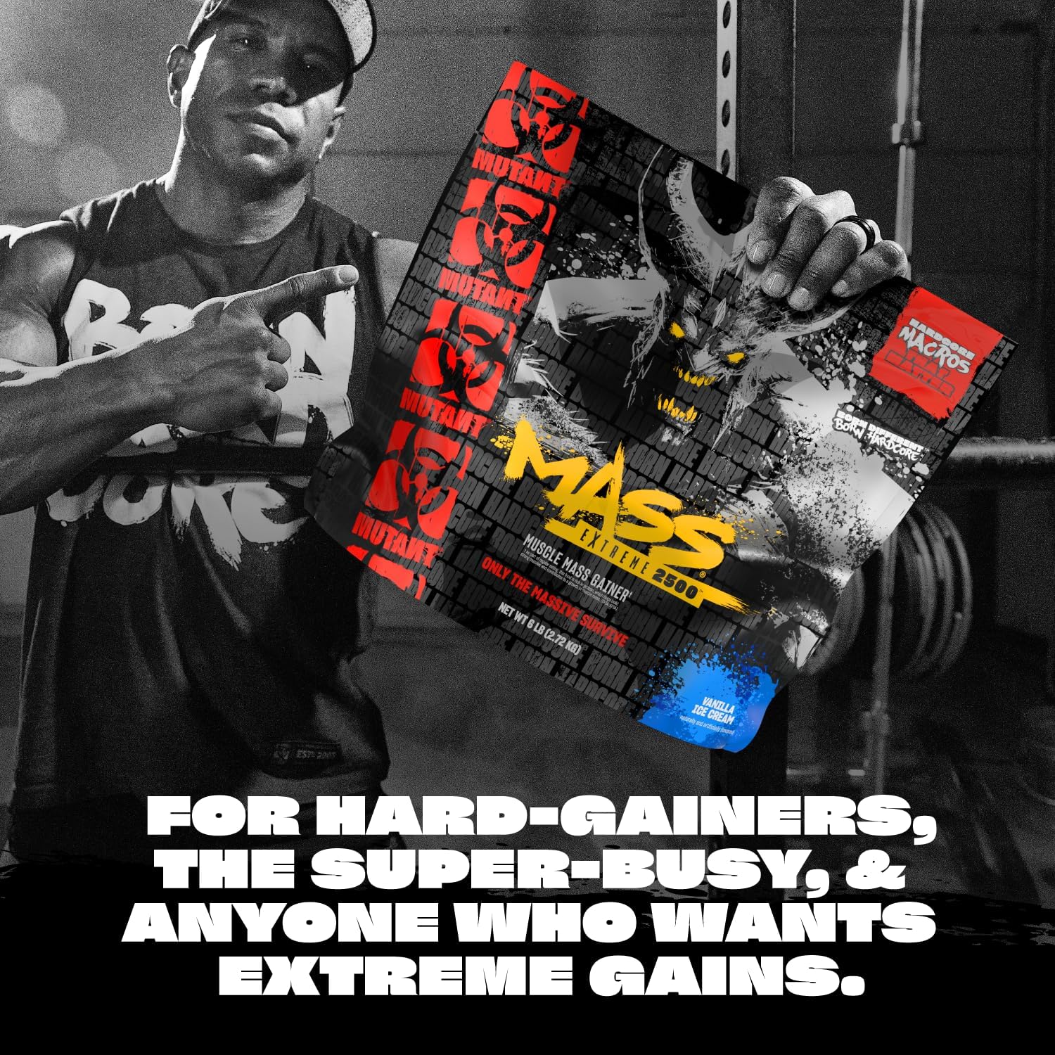 Mutant Mass Extreme Gainer – Whey Protein Powder – Build Muscle Size and Strength – High Density Clean Calories - Görsel 4