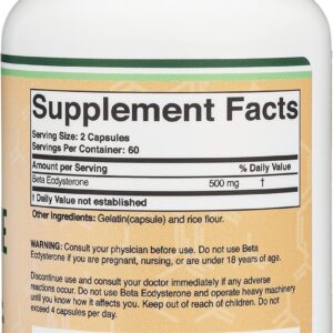 Double Wood Beta Ecdysterone 500 mg 120 Kapsül