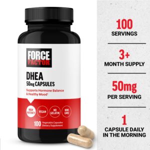 Force Factor DHEA 50 mg 100 vegetable capsules - Görsel 2