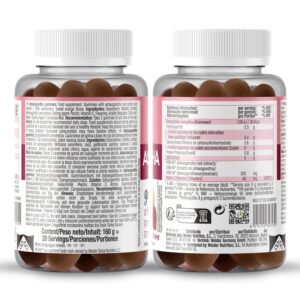 Weider Ksm66 Ashwagandha + C vitamin (Şekersiz) – 40 gummies