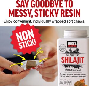 Force Factor Supreme Shilajit, Premium Himalayan Shilajit Trace Mineral Immune Health 60 Chews - Görsel 2