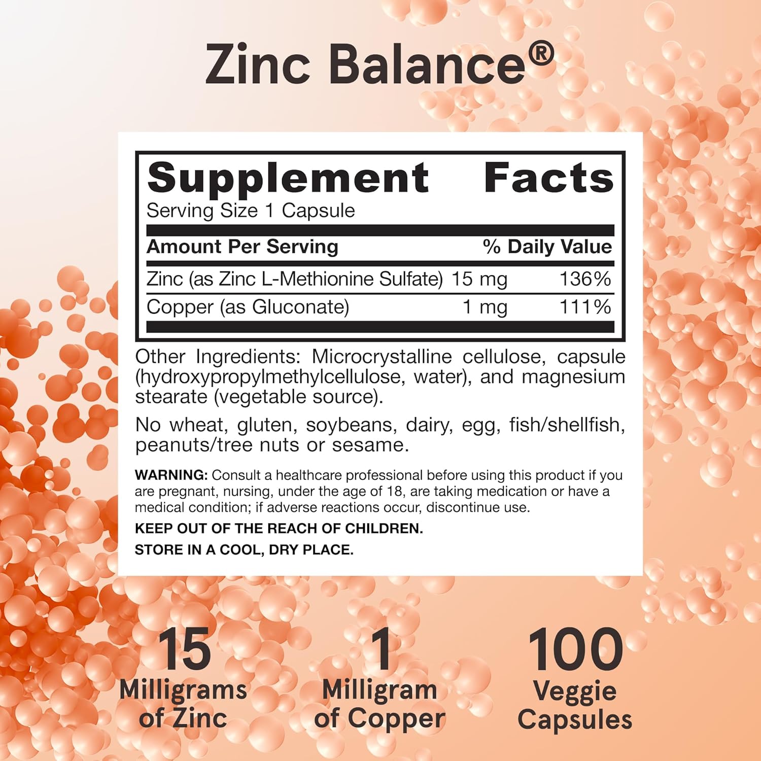 Jarrow Formulas Zinc Balance with Copper - Essential Minerals for Immune 15 mg 100 Veggie Caps - Görsel 4